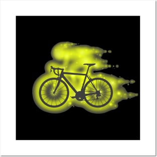 The Spirit of Cycling (yellow) Posters and Art